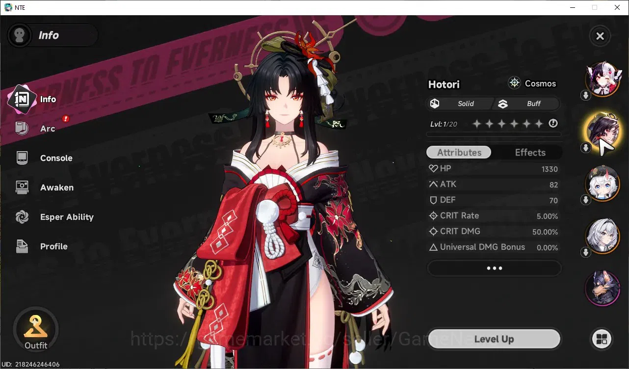 Neverness to Everness Accounts GLOBAL Southeast Asia|HL 3|3 SSR (Lacrimosa,Hotori image 4