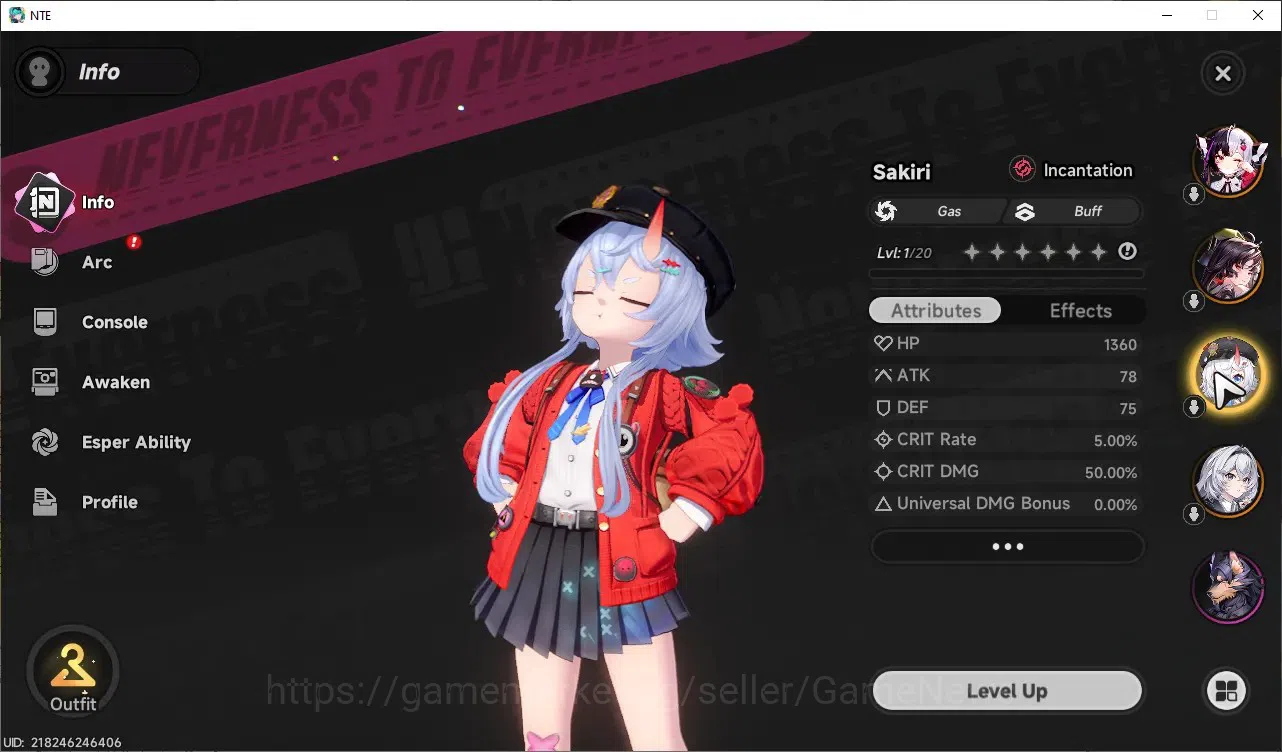 Neverness to Everness Accounts GLOBAL Southeast Asia|HL 3|3 SSR (Lacrimosa,Hotori image 5