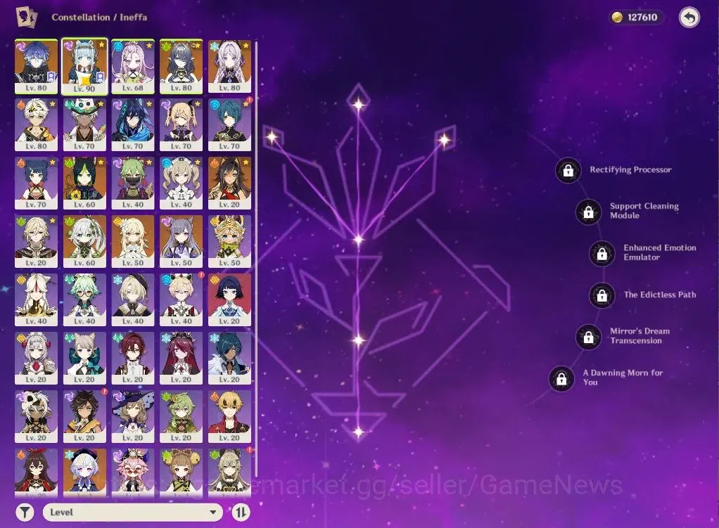 Genshin Impact Accounts ASIA|AR55|5Limited+1(*5Weapon)|Flins,Ineffa,Citlal image 4