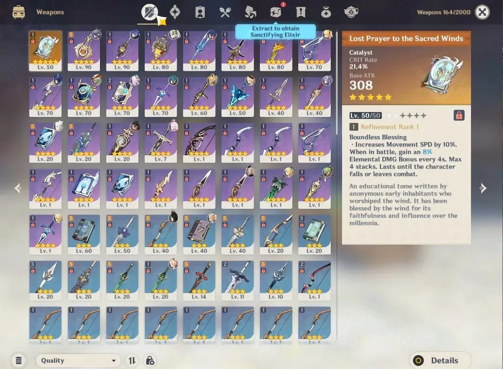 Genshin Impact Accounts ASIA|AR55|5Limited+1(*5Weapon)|Flins,Ineffa,Citlal image 5