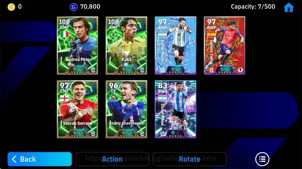 eFootball Accounts Legends & Iconic Players Mobile|PW 3107|Andrea Pilro Epic,Kaka Epic,Steven Gerrard Epic|2026|Check SS 3