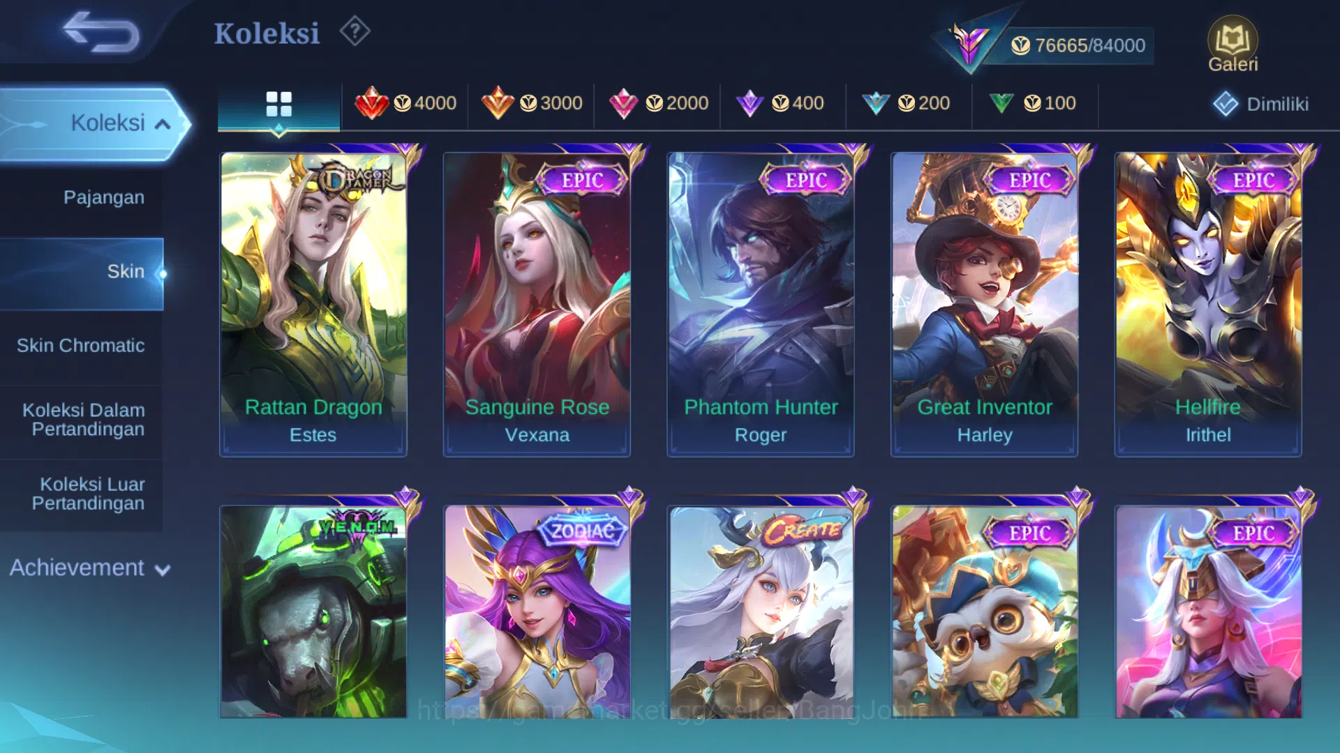 Mobile Legends: Bang Bang Accounts Hero 93 | Skin 245 | Legend Franco | Aspirant Ruby image 8