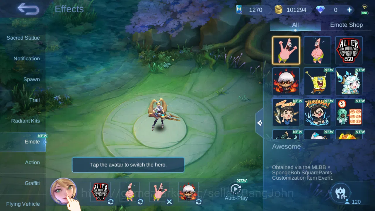 Mobile Legends: Bang Bang Accounts Hero 120 | skin 171 | cc natalia | epic nana | epi image 5