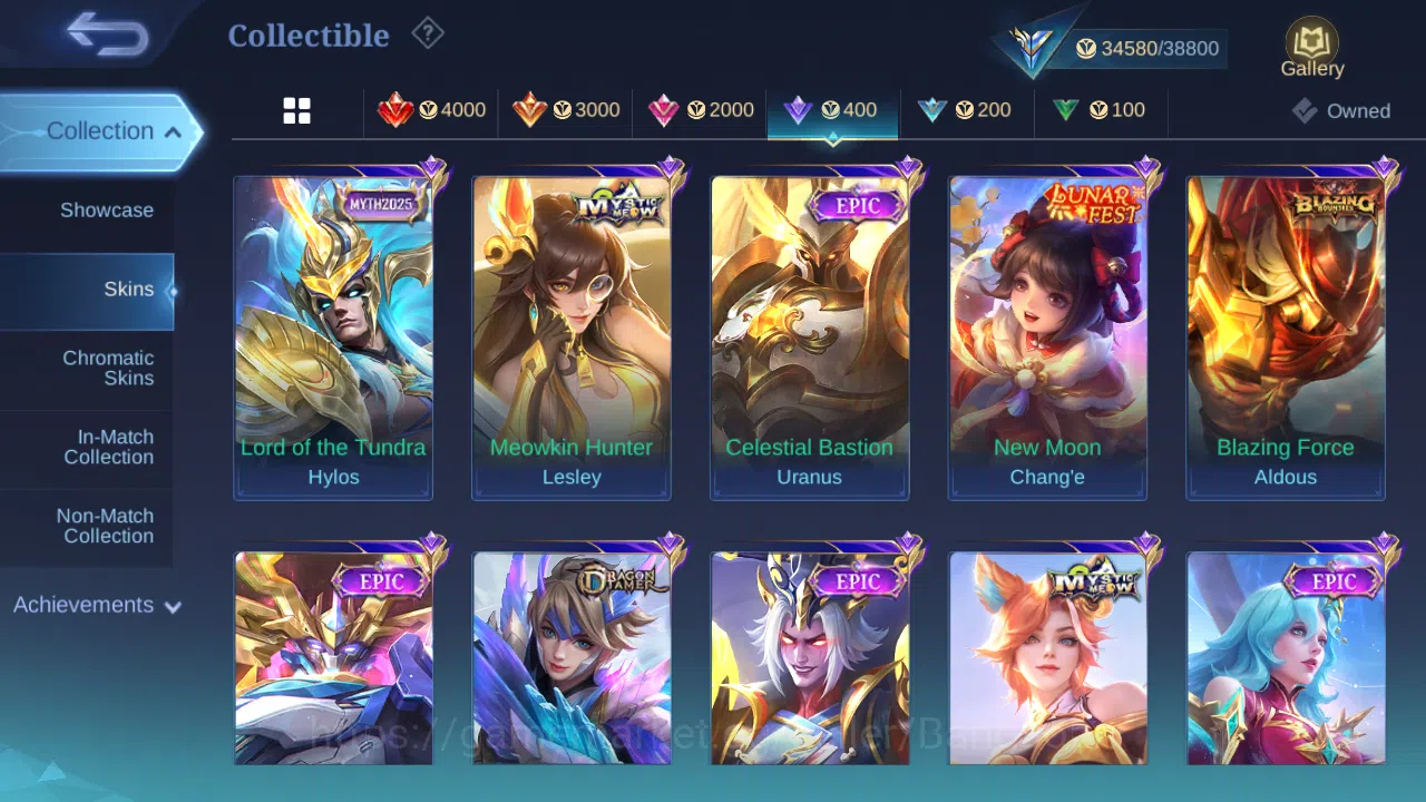 Mobile Legends: Bang Bang Accounts Hero 120 | skin 171 | cc natalia | epic nana | epi image 9
