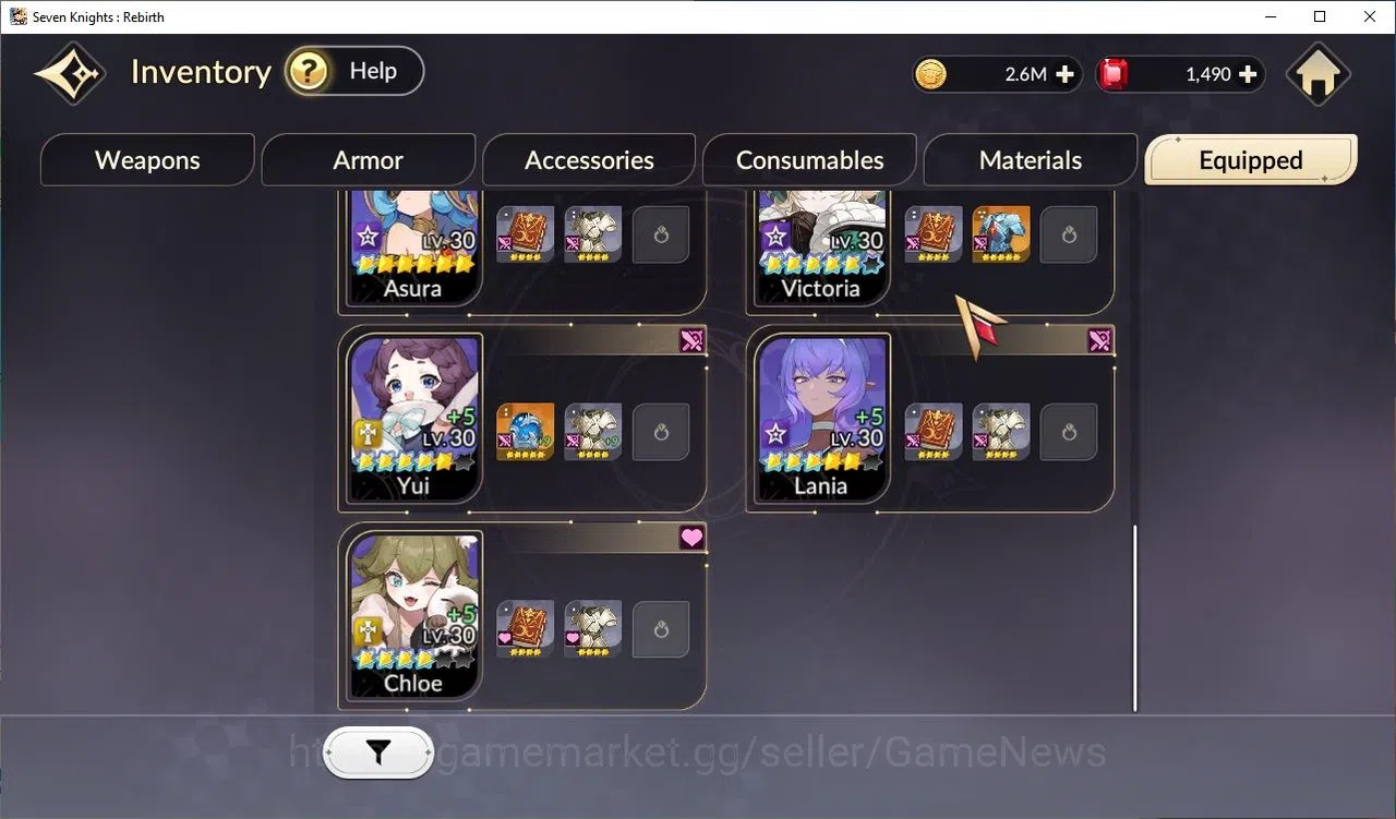Seven Knights Re:Birth Accounts [Re:BIRTH] Global3000xxx|6 Legendary|(TeoTc3,Rache image 11