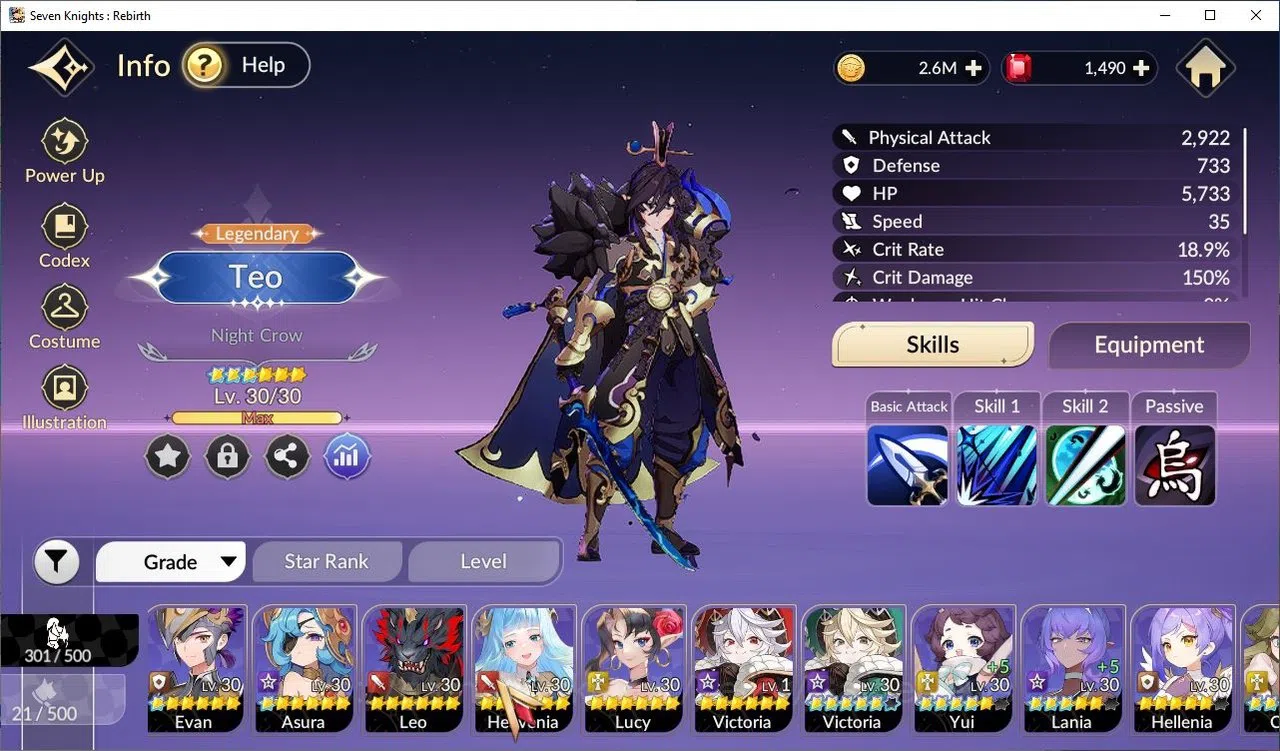 Seven Knights Re:Birth Accounts [Re:BIRTH] Global3000xxx|6 Legendary|(TeoTc3,Rache image 2