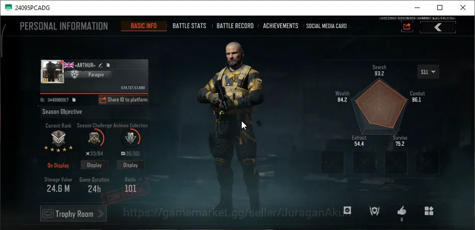 Arena Breakout Accounts Mid-Tier [MOBILE] Lv30|SV 24M|CV 19M|Fortune Set Urban Sport|Hazard AEK,Contour MPX,LR DMR 2