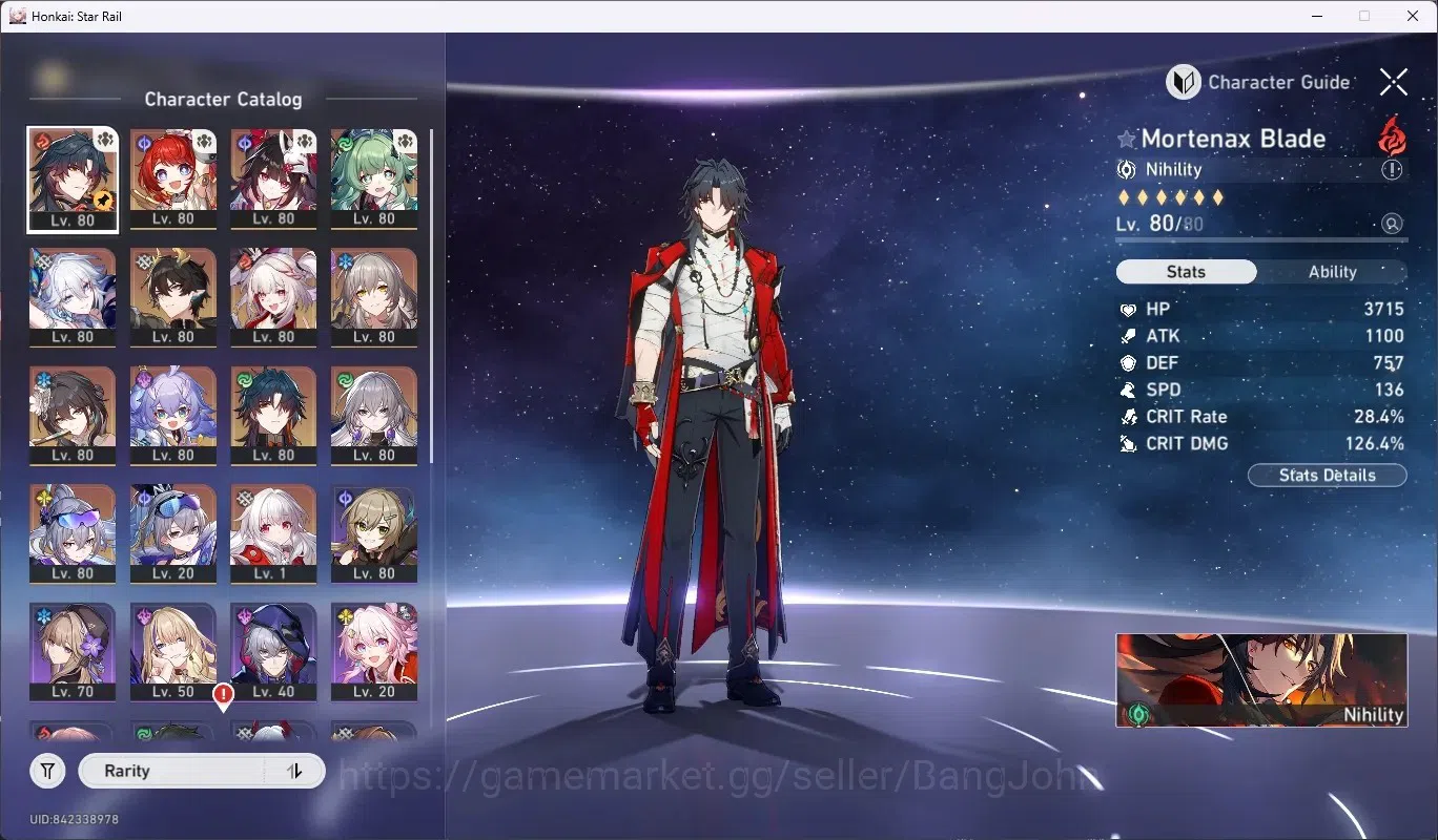 Honkai Star Rail Accounts ASIA|TL68|11 Limited [MortenaxBlade,YaoGuang,Sparx image 2