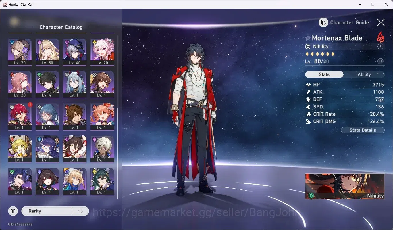 Honkai Star Rail Accounts ASIA|TL68|11 Limited [MortenaxBlade,YaoGuang,Sparx image 3
