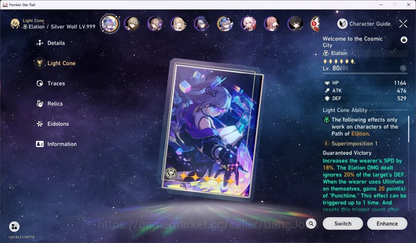 Honkai Star Rail Accounts ASIA|TL68|11 Limited [MortenaxBlade,YaoGuang,Sparx image 7