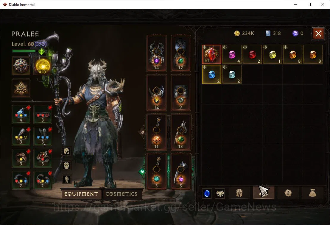 Diablo Immortal Accounts NA-High Heaven|Lv60(570)|Druid|32K CR|Reso 450|Par image 6