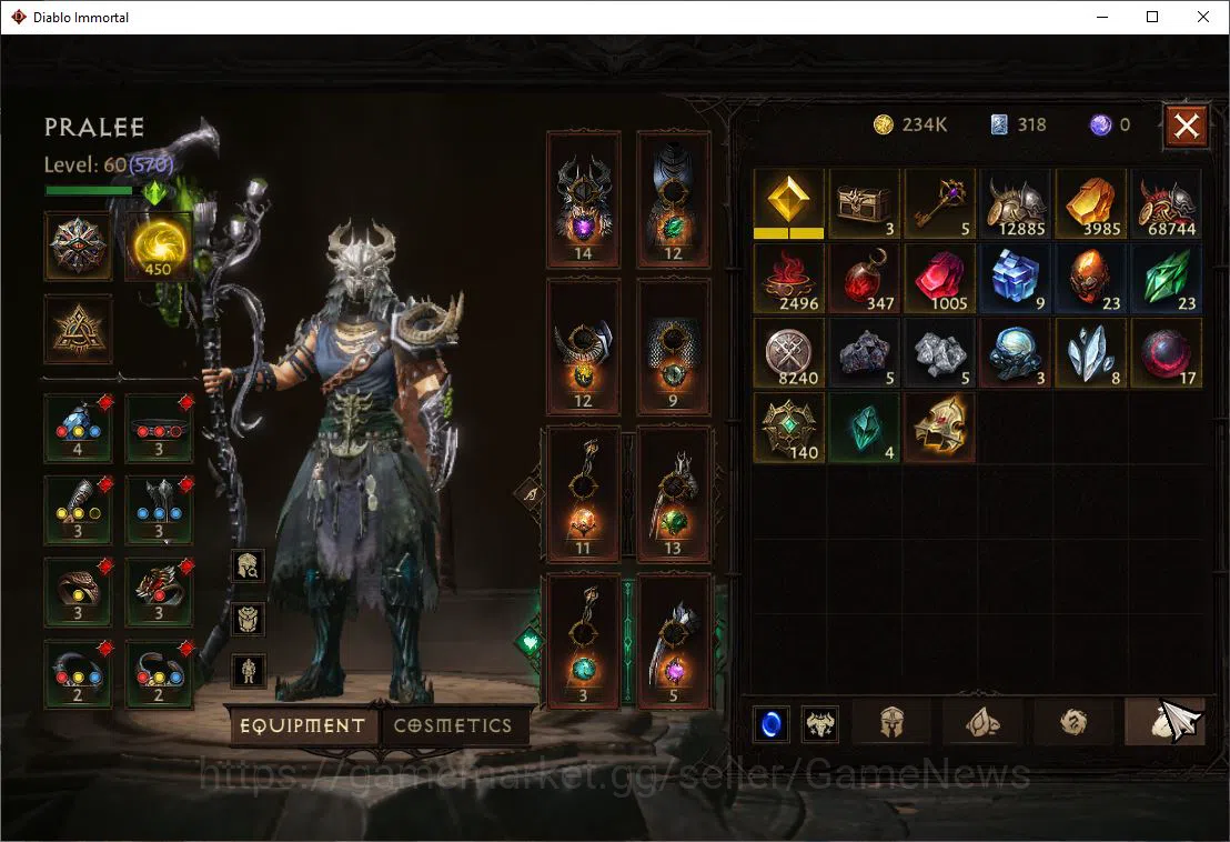 Diablo Immortal Accounts NA-High Heaven|Lv60(570)|Druid|32K CR|Reso 450|Par image 7