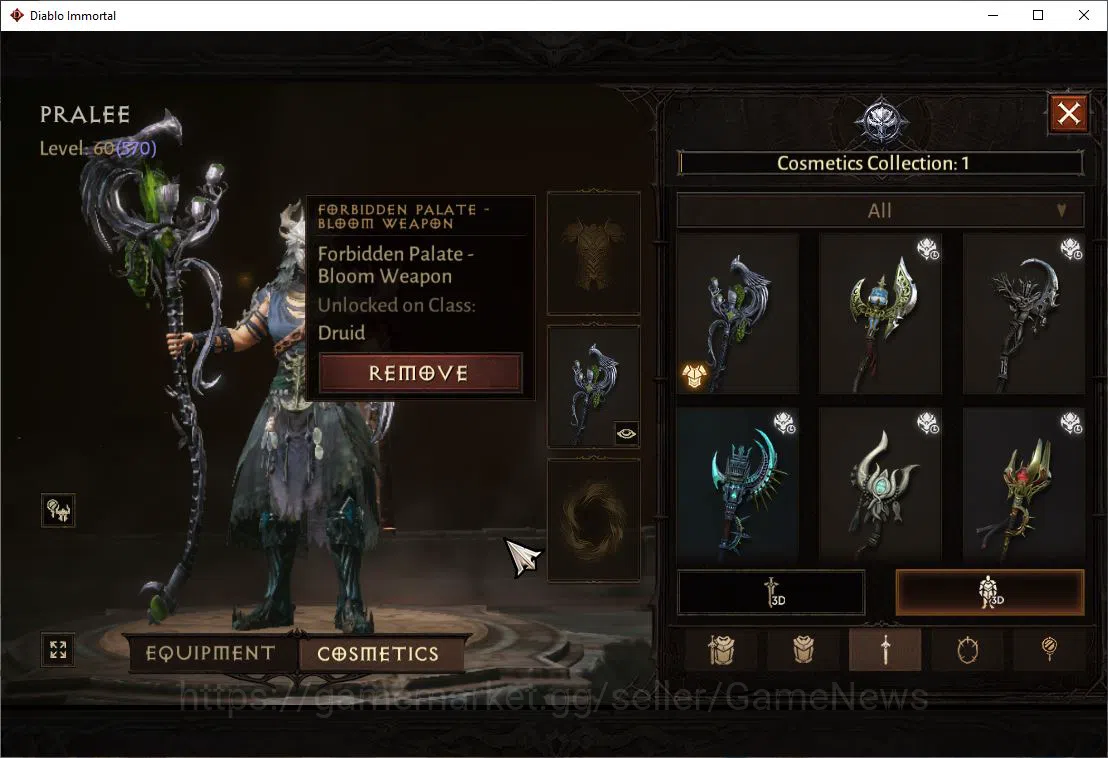 Diablo Immortal Accounts NA-High Heaven|Lv60(570)|Druid|32K CR|Reso 450|Par image 8