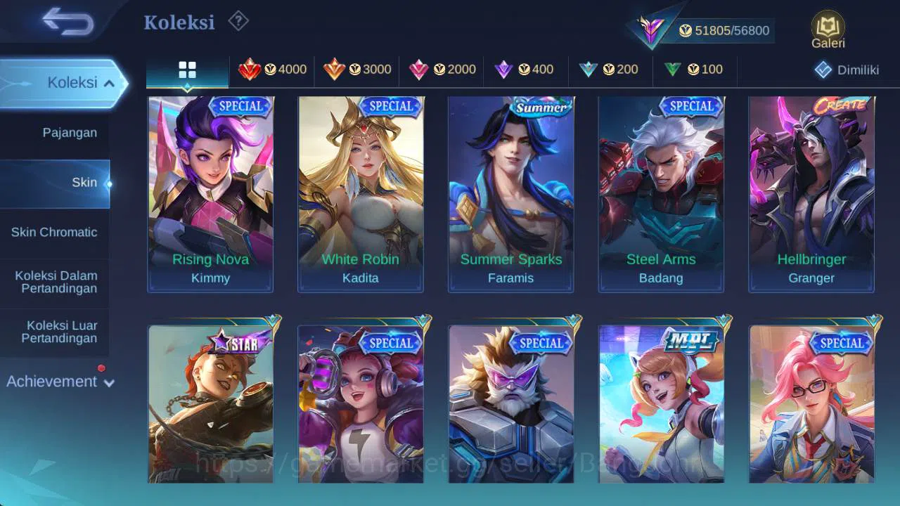 Mobile Legends: Bang Bang Accounts Skin 215, Hero 120 | Prime YZ, LB lance, Venom gro image 13