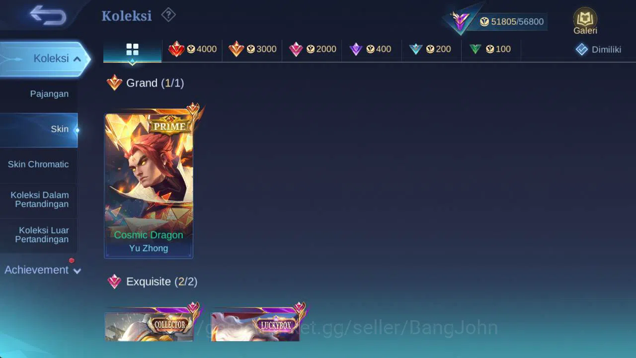 Mobile Legends: Bang Bang Accounts Skin 215, Hero 120 | Prime YZ, LB lance, Venom gro image 3