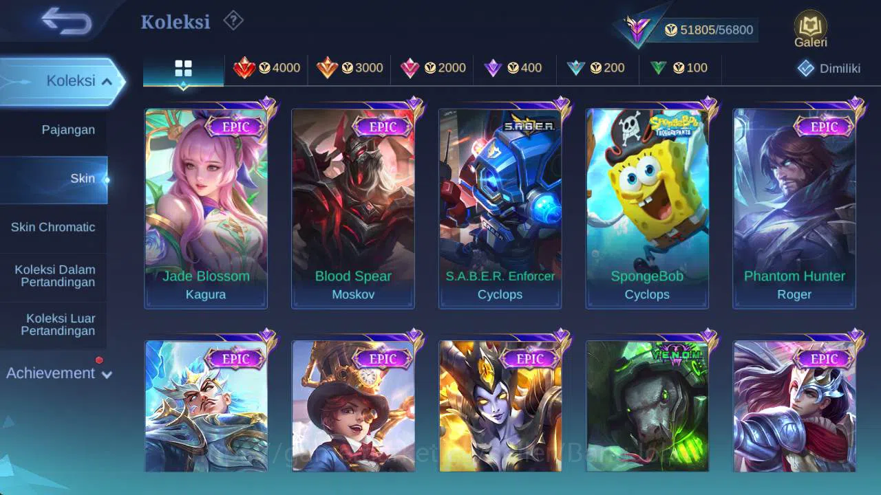Mobile Legends: Bang Bang Accounts Skin 215, Hero 120 | Prime YZ, LB lance, Venom gro image 6