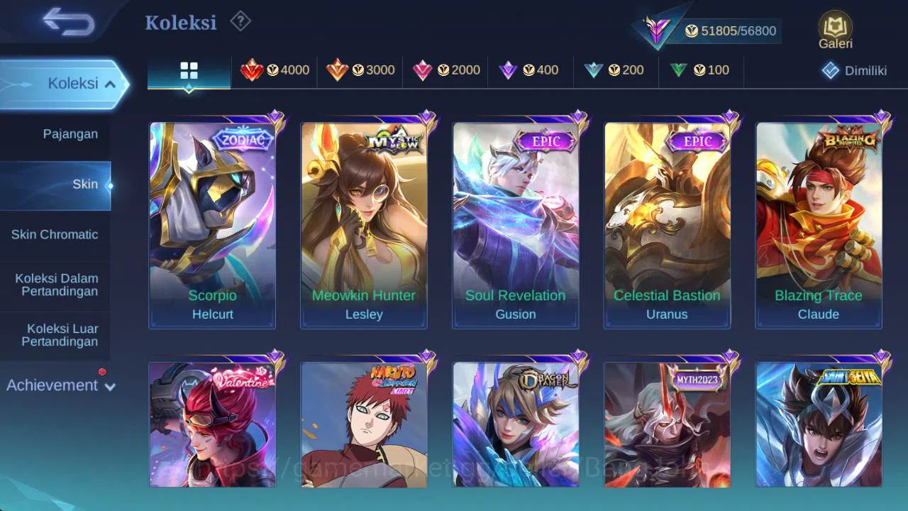Mobile Legends: Bang Bang Accounts Skin 215, Hero 120 | Prime YZ, LB lance, Venom gro image 7