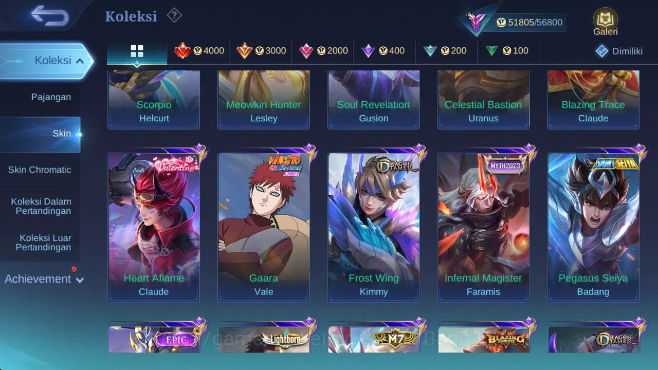 Mobile Legends: Bang Bang Accounts Skin 215, Hero 120 | Prime YZ, LB lance, Venom gro image 9