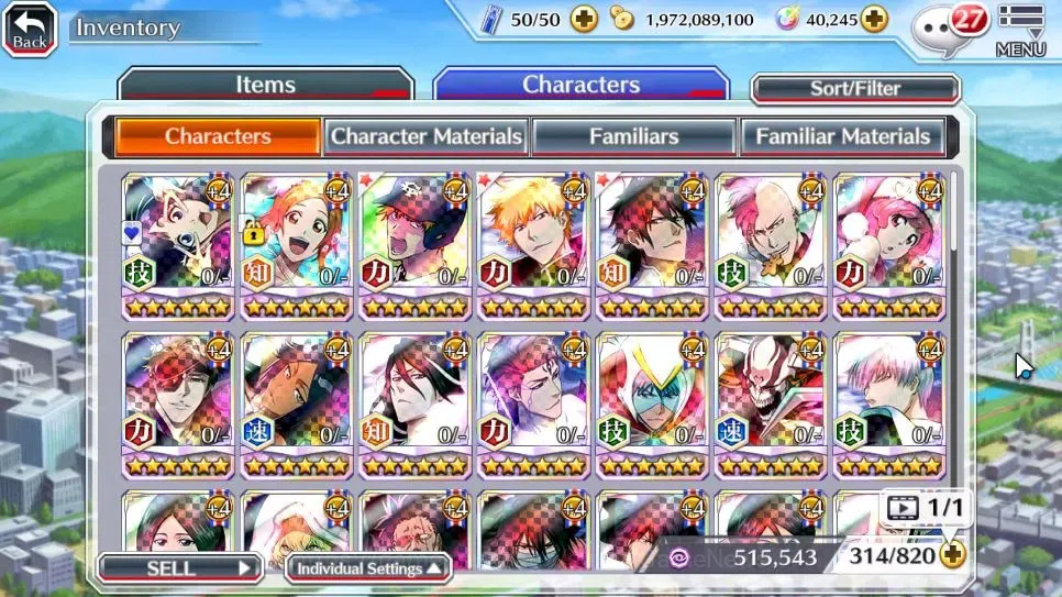 Bleach: Brave Souls Accounts High-End [GLOBAL]40K Orb|2 New Renewd Ichigo,TYBW26 Gisele,SwimSuit26 Gisele,DremT Ichigo,Duo 11