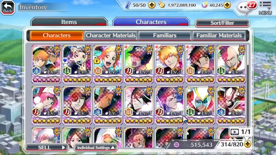 Bleach: Brave Souls Accounts High-End [GLOBAL]40K Orb|2 New Renewd Ichigo,TYBW26 Gisele,SwimSuit26 Gisele,DremT Ichigo,Duo 12