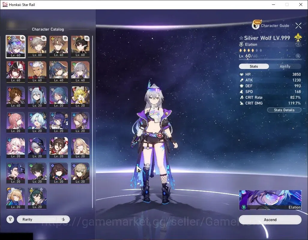 Honkai Star Rail Accounts Asia | TL 40 | 5 Limited | SW 999+Sign,Yunli,Spark image 4
