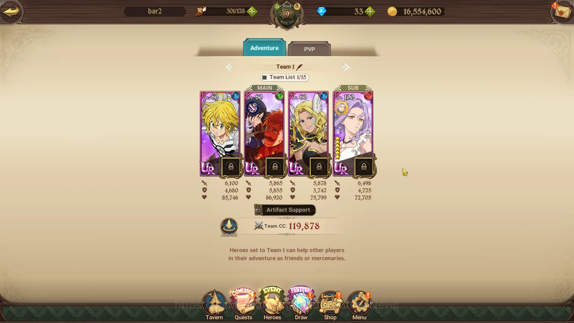 The Seven Deadly Sins: Grand Cross Accounts Global|707K CC|Starter Ch2|3 UR| Merlin & Escanor, image 5