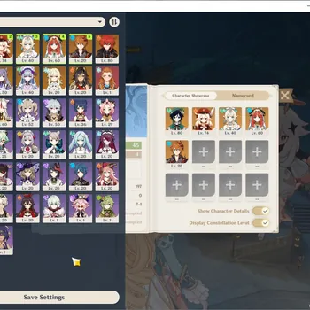 Genshin Impact Accounts Mid Game ASIA|AR 45|5 Limited + 2 (*5 Weapon)| Klee C1,Vesna,Venti,Nilou,Tartaglia |Female