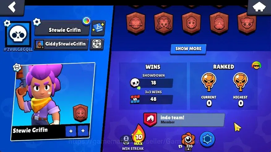 Brawl Stars Accounts 1131 Trophy|19 Brawlers 2 Max Lvl (Draco,Full Buff image 4