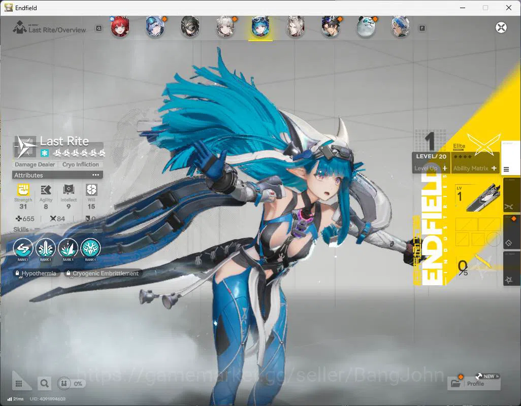 Arknights: Endfield Accounts ASIA | Lv15| laevatain, Ardelia, last rite, pogran image 7