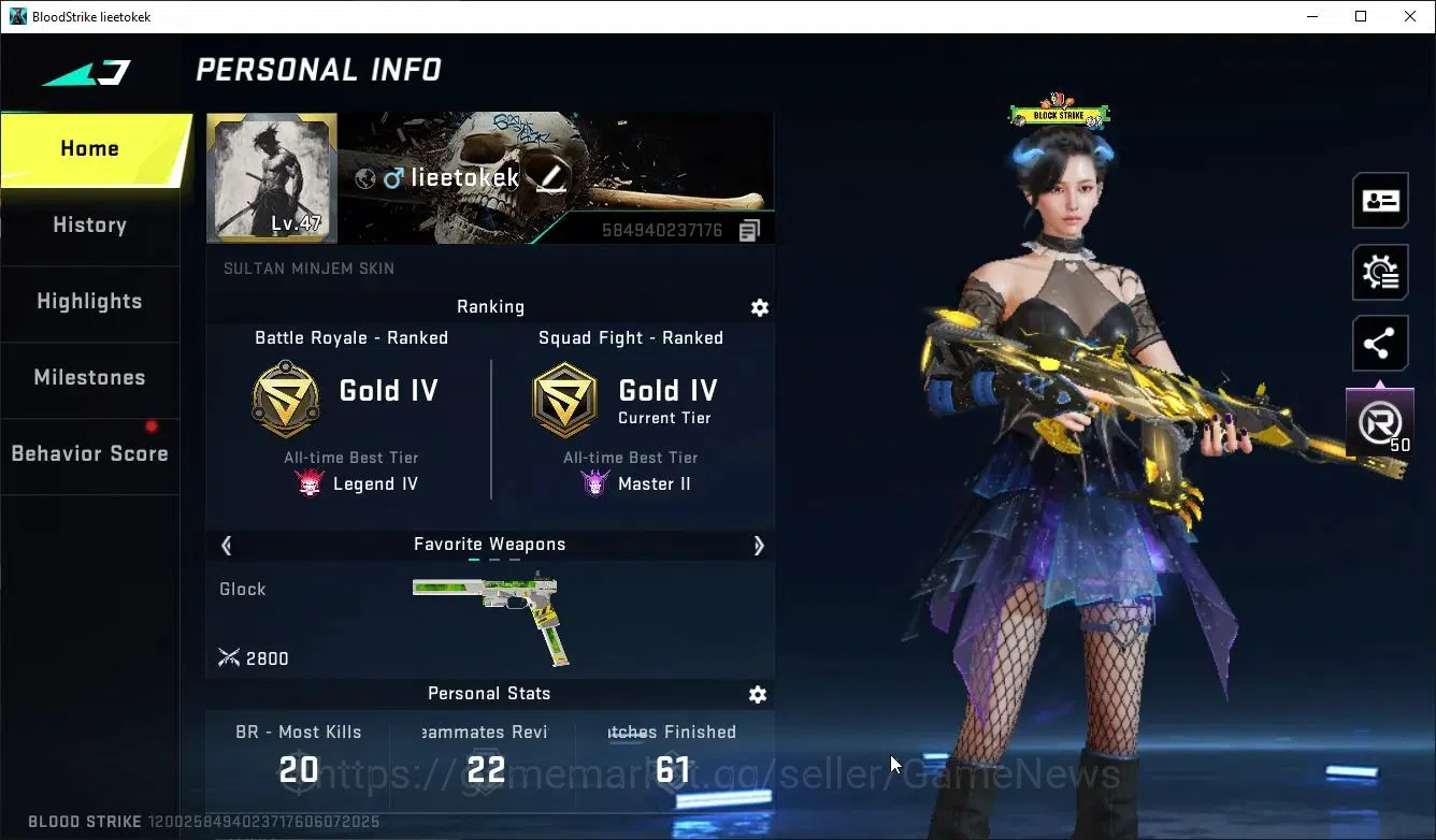 Blood Strike Accounts ASIA|12 ULTRA[Ran,Ethan,Zero,M4A1,Origin12,INP9,SC image 2