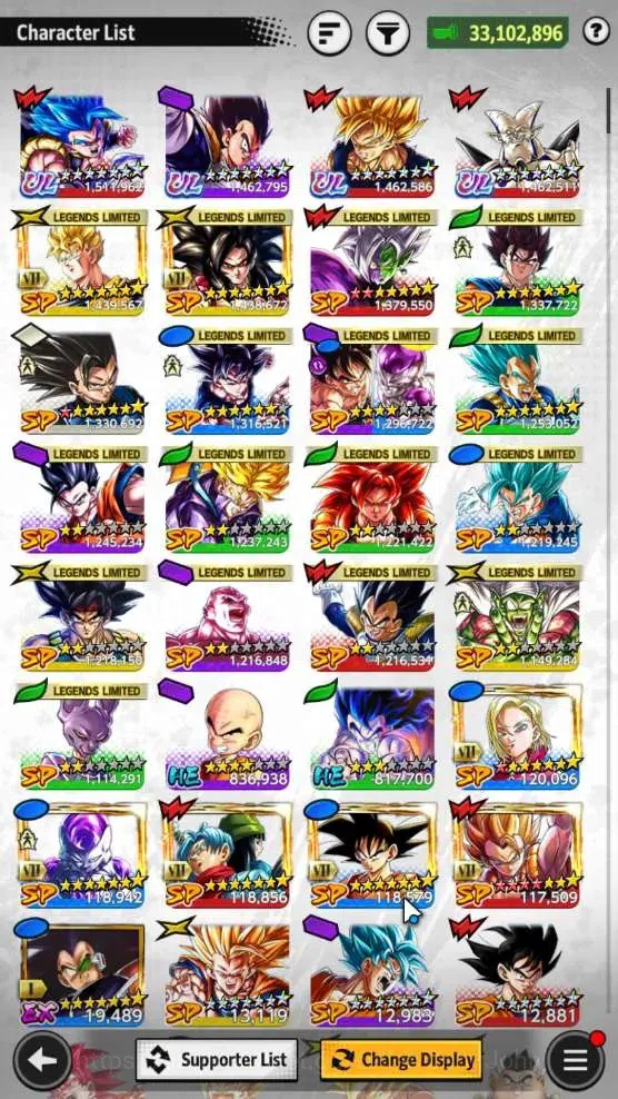 Dragon Ball Legends Accounts Android | Lvl 151|33.1M Total Power|317 CC|4 UL|UL image 14