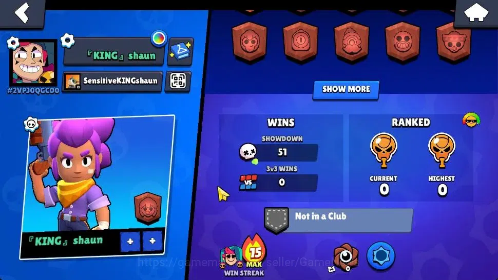 Brawl Stars Accounts 1005 Trophy|16 Brawlers 2 Max Lvl [Chester,Shelly] image 3