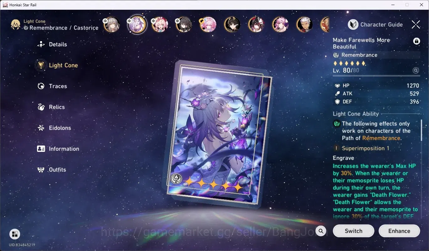 Honkai Star Rail Accounts ASIA|TL 67| Characters Limited[Castorice]+Sign1,Ru image 10