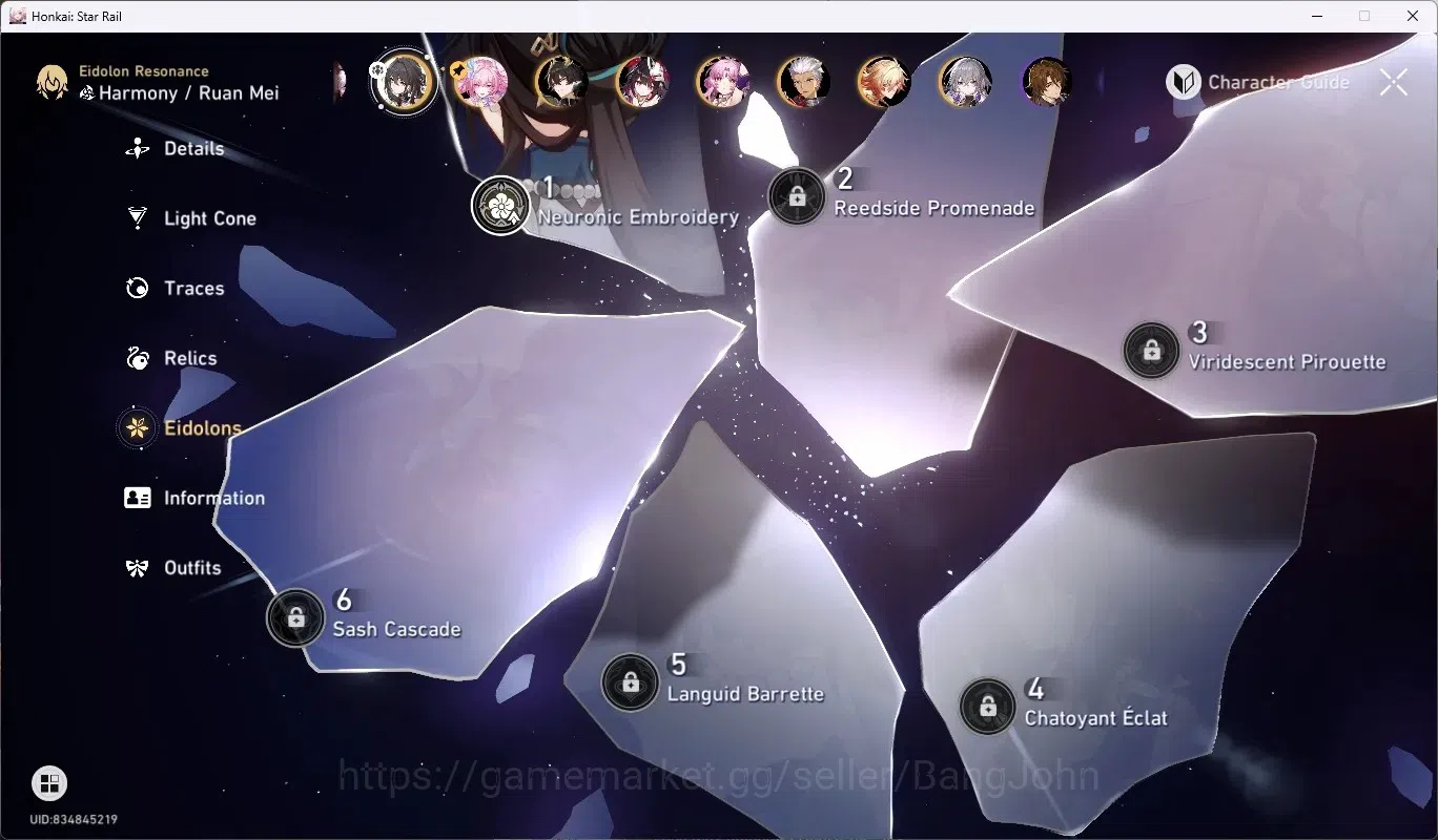 Honkai Star Rail Accounts ASIA|TL 67| Characters Limited[Castorice]+Sign1,Ru image 12