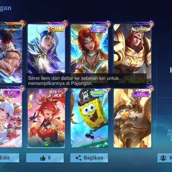 Mobile Legends: Bang Bang Accounts Collector Global|Hero 69|Skin 114|STAR Lesley|CollabRyu Paquito|Zodiac Hilda |Lightborn