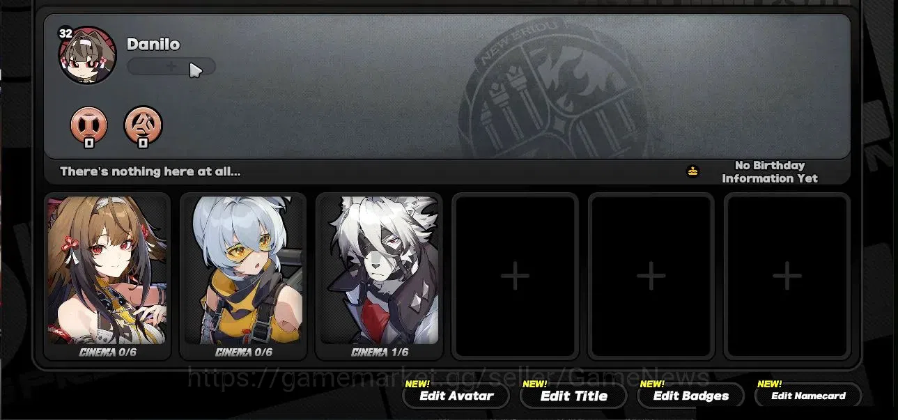 Zenless Zone Zero Accounts Starter ASIA|IK 32|S1 CH3|1 Limit(Ye ShunGuang+Sign)+2 STD Lycaon,Soldier 11|1S BangBo|MC 6