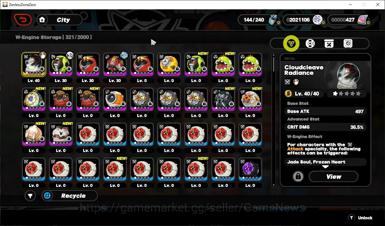 Zenless Zone Zero Accounts Starter ASIA|IK 32|S1 CH3|1 Limit(Ye ShunGuang+Sign)+2 STD Lycaon,Soldier 11|1S BangBo|MC 9