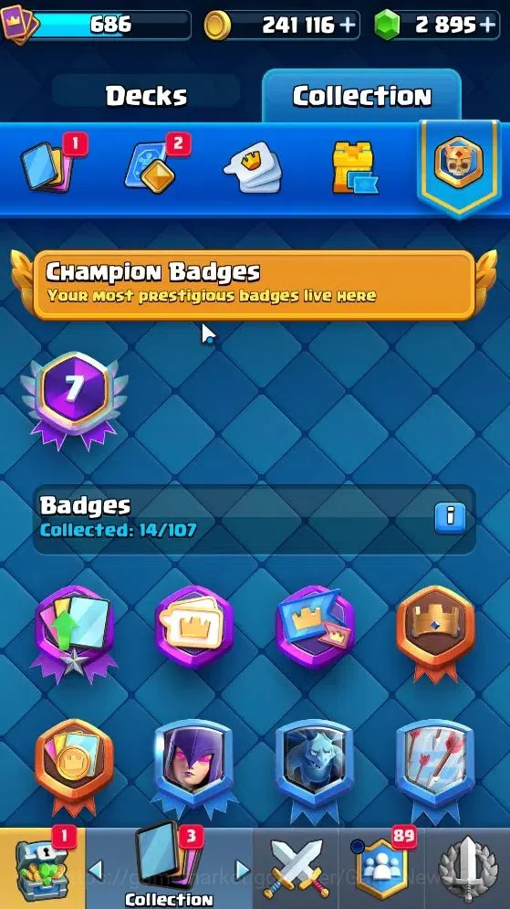 Clash Royale Accounts High-End KTL 10|Trophy 4216|Total Card 88|1 Hero 4 EVO 7 Legend 36 Epic 32 Rare 12 13