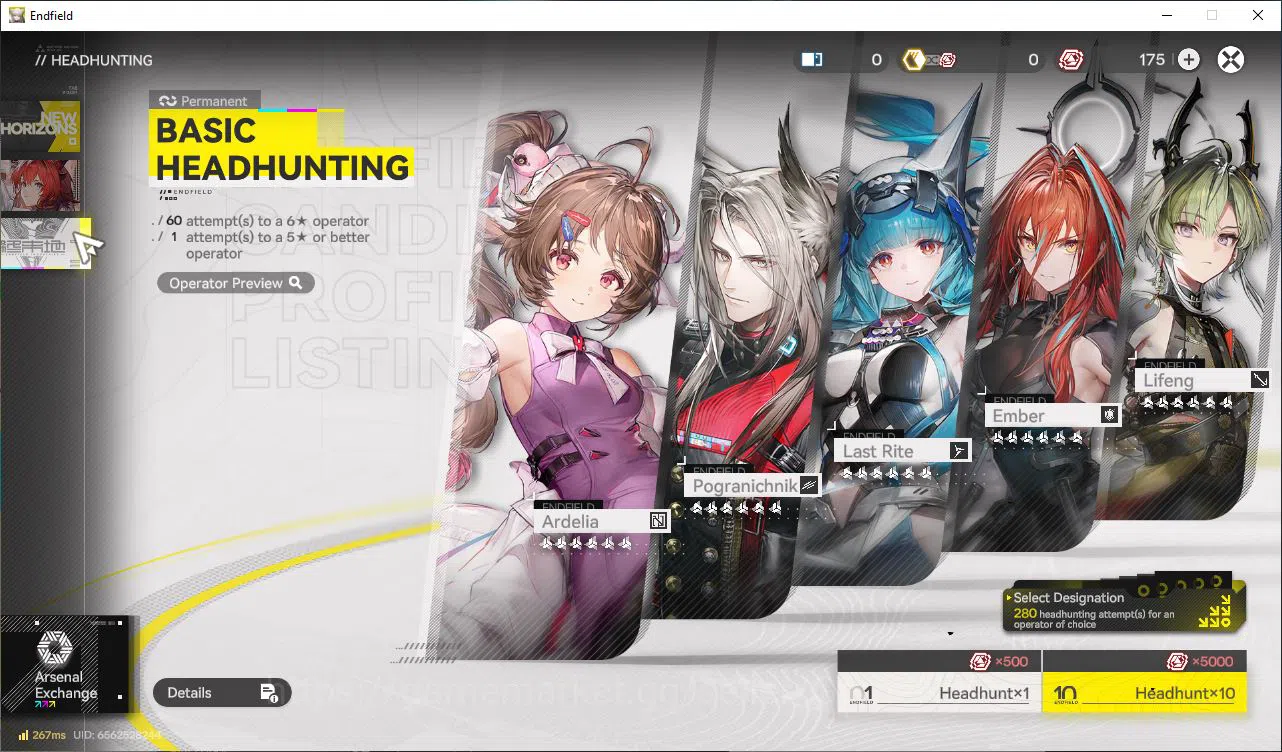 Arknights: Endfield Accounts NA/EU Lv2|Starter| Solo SSR Last Rite+7SR[Perlica,Qianyu,Wulfgard,Da Pan,etc]|1,8K 18