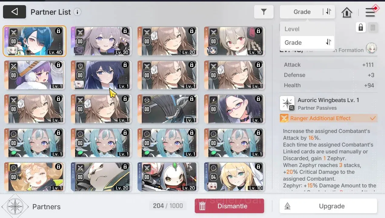 Chaos Zero Nightmare Accounts GLOBAL|Lv36|5 SSR[HeidemarieM2,Rei,Hugo,Nine,Haru] image 7