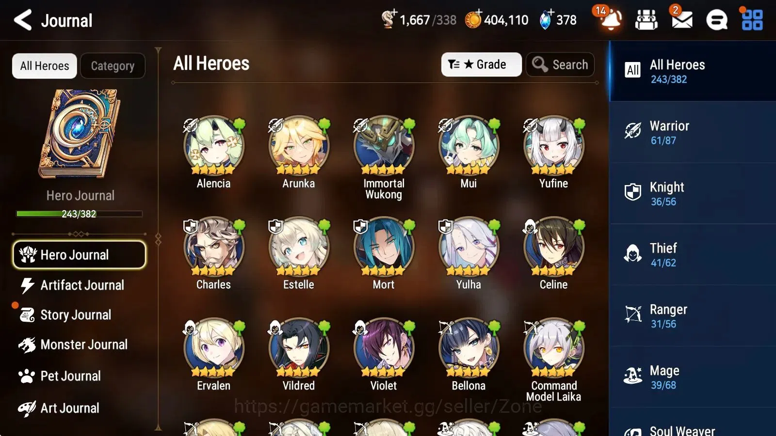 Epic Seven Accounts High-End ASIA Verif 34ML (Zio, Peira, Iylnav, Harsetti, LOTScales Etc.)|PoH ON|SS 1.6K|Stove(ES752Z) 11