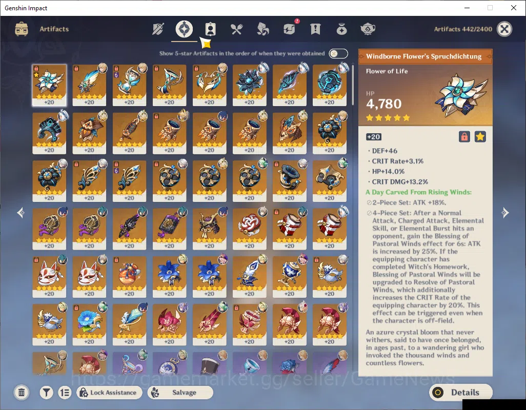 Genshin Impact Accounts ASIA|AR 55|4 Limited+4(*5Weapon)|(ArlecchinoC1,Var image 11