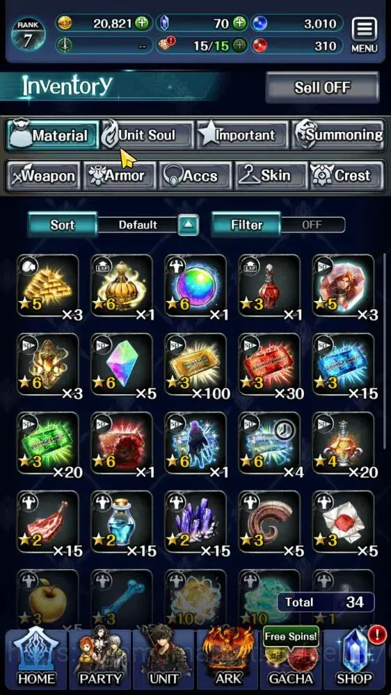 Last Cloudia Accounts Others GLOBAL|Rank 7|Collab Brave Frontier (Goddess Tilith,Fire God Vargas) + (Goddess Lilaha)| 1 LR 6 7