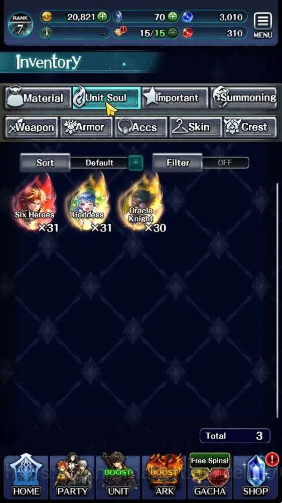Last Cloudia Accounts Others GLOBAL|Rank 7|Collab Brave Frontier (Goddess Tilith,Fire God Vargas) + (Goddess Lilaha)| 1 LR 6 8