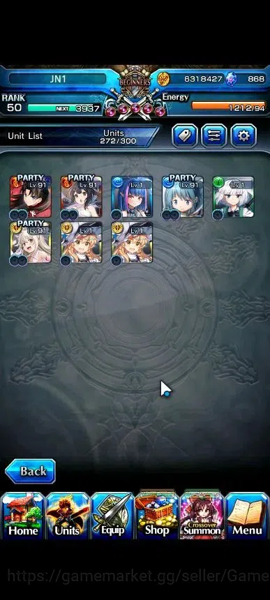 Grand Summoners Accounts Global|Rank 50|868 cc|7 Ascend+1 TW|Sayaka Miki+TW image 4