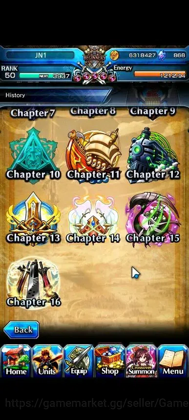 Grand Summoners Accounts Global|Rank 50|868 cc|7 Ascend+1 TW|Sayaka Miki+TW image 8