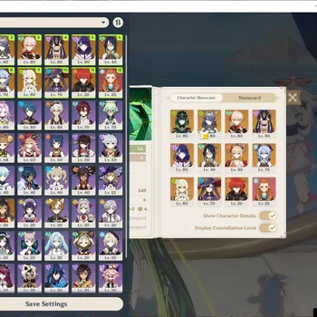 Genshin Impact End Game ASIA|AR56|8 Limit+4(*5WeP)|Semi Prime Nefer|Lauma+ image 1
