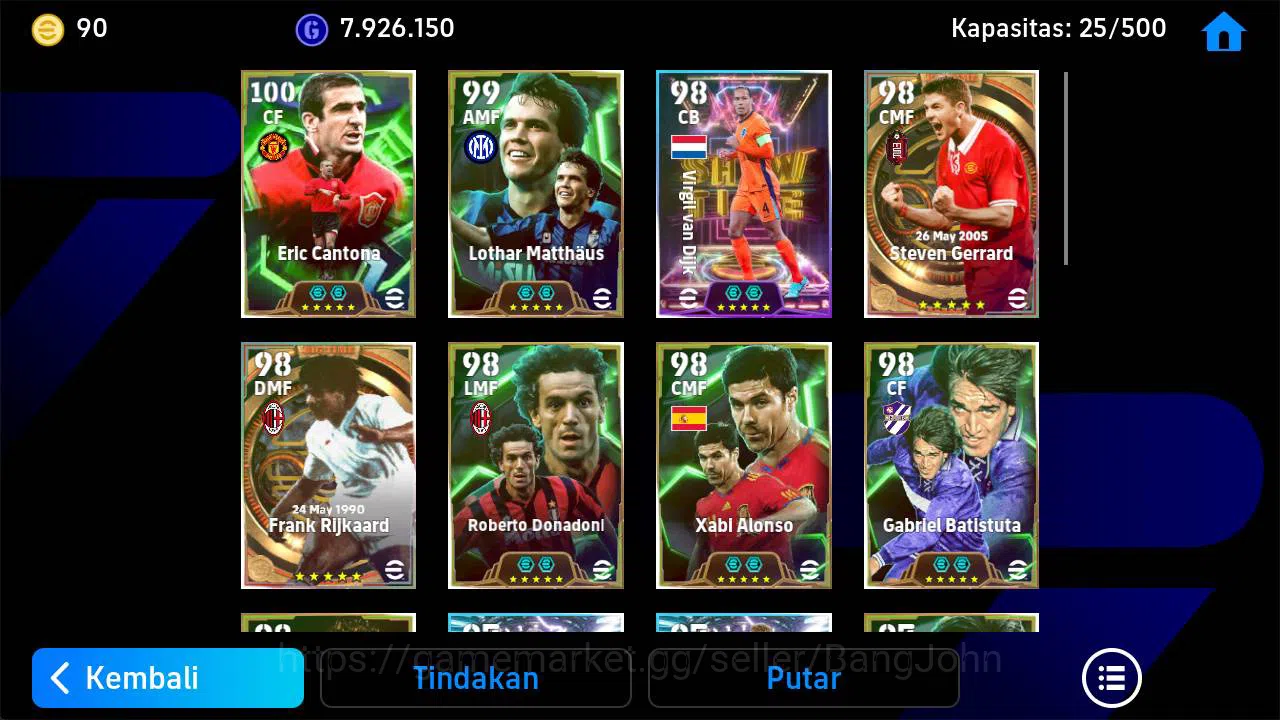 eFootball Accounts power 3200| eric cantona epic, matthaus epic, van image 4