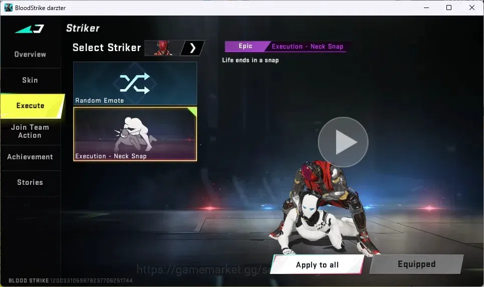 Blood Strike Accounts ASIA | 1 ULTRA MELEE: Lightblade - Dark Force | 1  image 5
