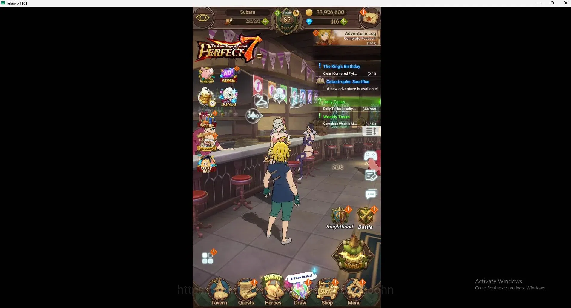 The Seven Deadly Sins: Grand Cross Accounts ASIA |5M CC|416 Dm|LR Cusack 2/6|UR Mesis 2/6,Meno image 9